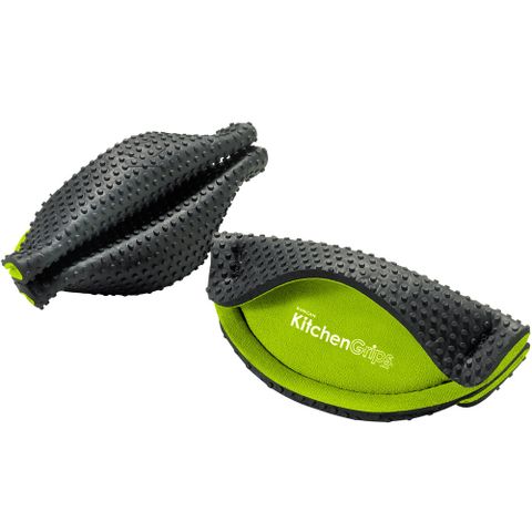 專利材質避免蒸氣燙傷《CUISIPRO》Grips鍋耳隔熱套2入(綠) | 防燙耳 隔熱墊 防燙保護套