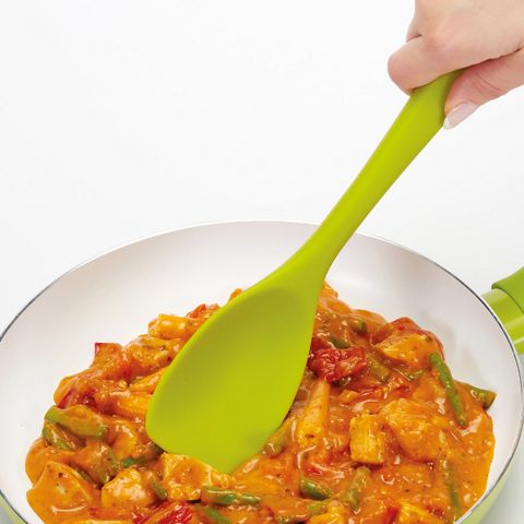 KitchenCraft 矽膠刮杓(綠28.5cm)