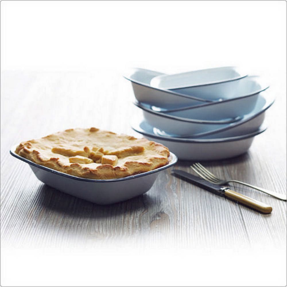 KitchenCraft 英國 復古琺瑯長形烤盤(26cm) / 烘焙烤盤