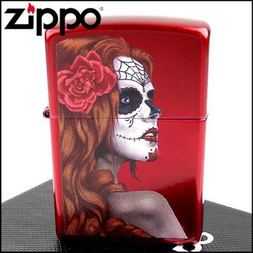 【ZIPPO】美系~Day of the Dead:Girl-亡靈節女孩圖案打火機
