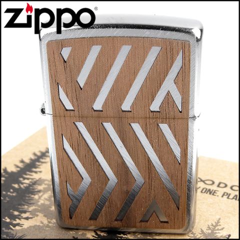 Zippo 美系~WOODCHUCK-核桃木貼片打火機-買一顆種一棵樹