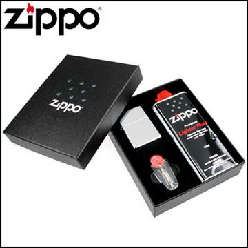 【ZIPPO】正廠禮盒組~附打火石、補充油，可搭配打火機購買
