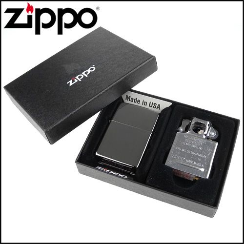 ZIPPO】美系~Black ice黑冰色鏡面打火機+煙斗機芯套組- PChome 24h購物