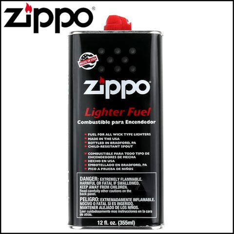 【ZIPPO】正廠打火機專用補充油~大罐裝(355ml)(懷爐也可用)