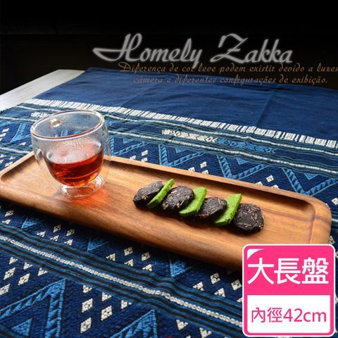 【露營必備】【Homely Zakka】木趣食光相思木和風大長盤/點心盤/壽司盤/茶盤 _大(廚房 露營 餐具 餐盤 麵包盤 披薩盤 )