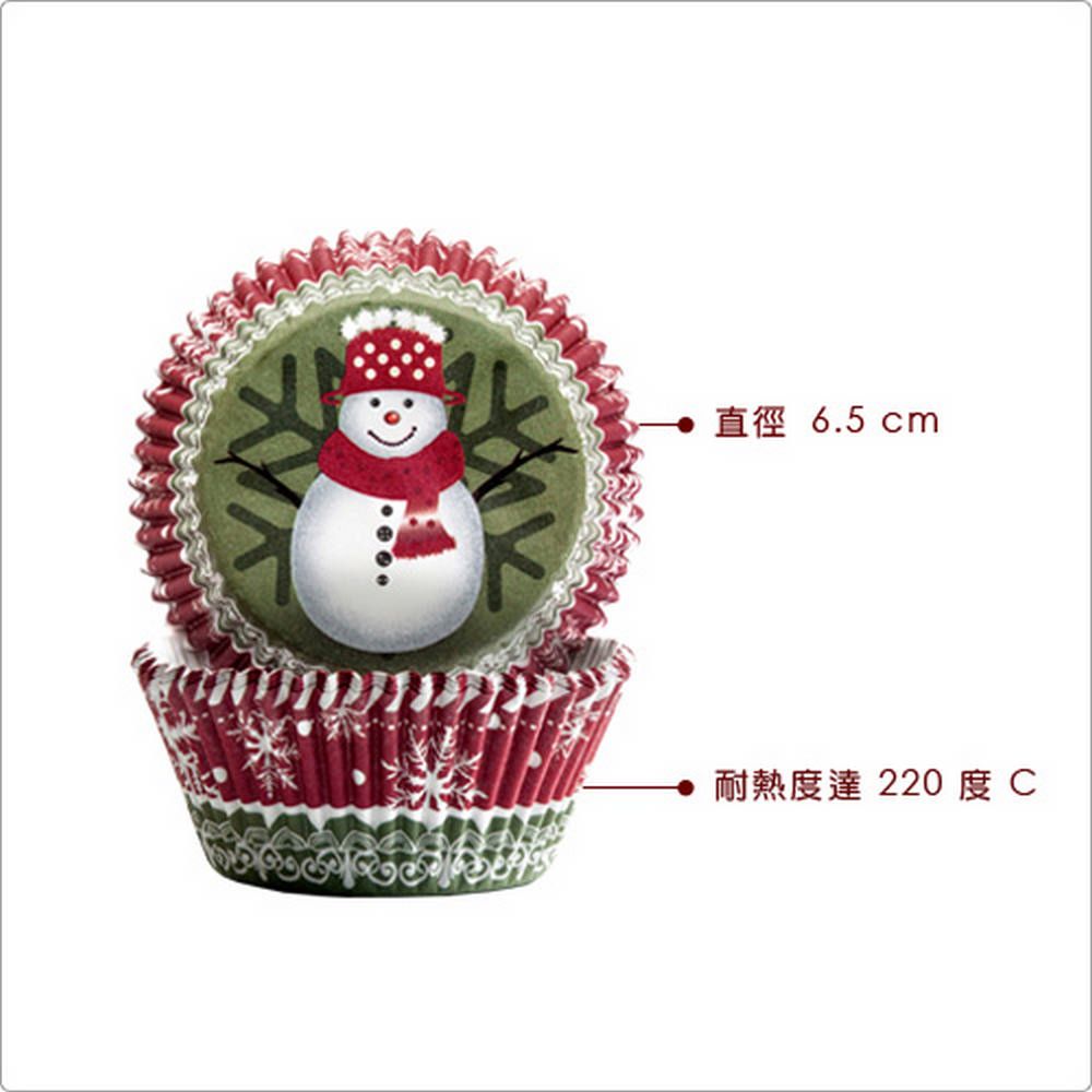 ibili 西班牙 Sweet蛋糕紙模100入(聖誕6.5cm) / 點心烤模