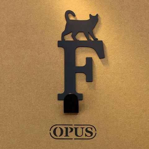 ◤文創新銳品牌◢OPUS 辦公室口罩收納《當貓咪遇上字母F》經典黑