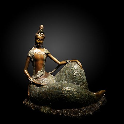 子問老師 限量原作銅雕~元妙如常(觀世音菩薩)
