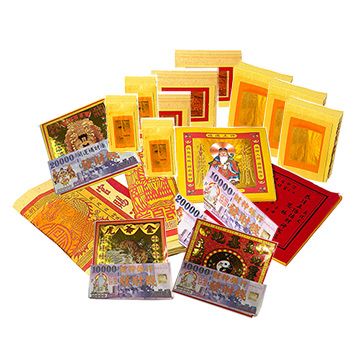 金發財 金 紙  超強執行力版 豐富玉帝令土地公+五路財神含發財錢-1入組(金  紙)