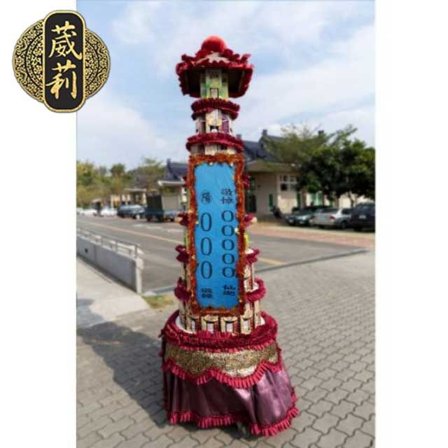 葳莉 客製化 追思緬懷 7層廚房用品柱(一對) 罐頭山 罐頭柱