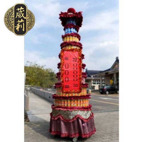 【葳莉】客製化 追思緬懷 7層大牌飲料柱(一對) 罐頭山 罐頭柱
