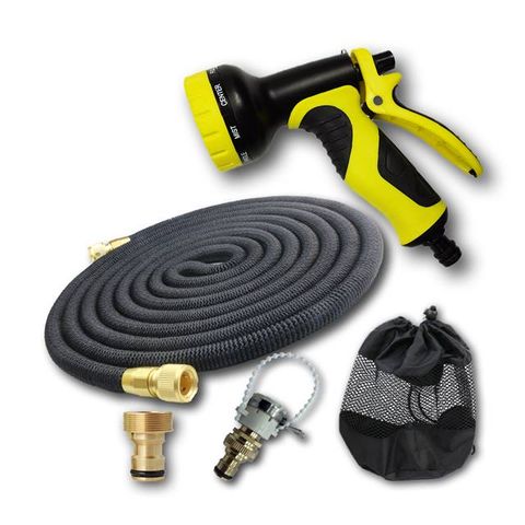 家用/洗車高彈壓銅頭伸縮水管神器7.5公尺(10功能)