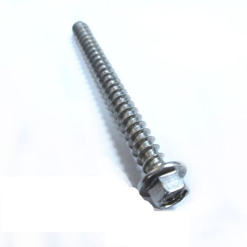 SP003 六角頭螺絲 1/4 X 3〞不銹鋼 水泥壁釘（100支/包）白鐵 六角華司鐵板牙