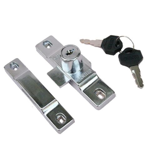265A 單豪華鋁門閂 平鎖（不含勾鎖） 鎌錠鎖 排片鎖 鋁門鎖 鋁門平閂 附鎖 固展鋁窗專用鎖