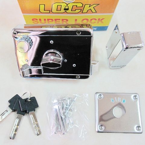 LI001 BIRD 以色列三段鎖 單開 電白 子母珠鑰匙 連體式三段鎖 隱藏式門鎖 大門鎖