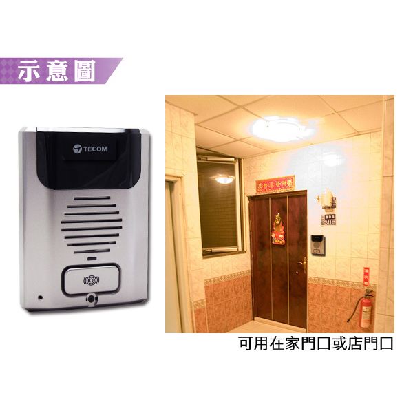 示意圖TECOM可用在家門口或店門口