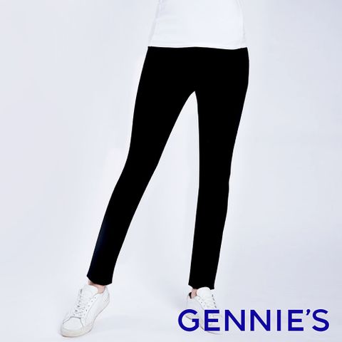 【Gennies奇妮】修身曲線牛仔褲(黑)