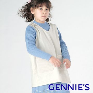 【Gennies奇妮】Babyhood兒童電磁波防護背心(丈青/粉/淺卡/水藍)