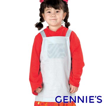 【Gennies奇妮】Babyhood兒童電磁波防護吊帶背心(丈青/粉/淺卡/水藍)