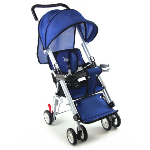 S-Baby 第三代五點式安全帶輕便型推車(可變座椅)-藍