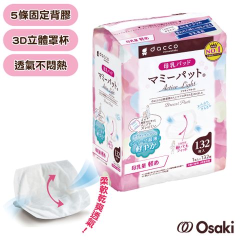 Osaki 【日本】防溢乳墊(量少型)白色132片