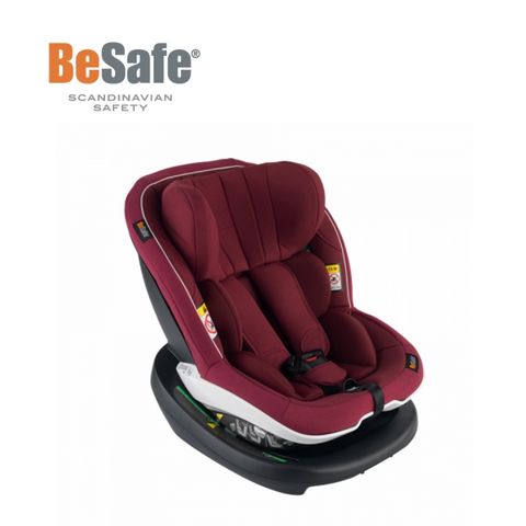 【BeSafe】6個月-4歲 ISOfix 雙向兒童成長型汽座 最新I-Size標準(勃艮第紅)