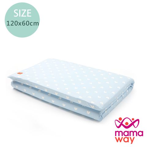 【mamaway 媽媽餵】愛心床墊套-120X60cm(共2色)