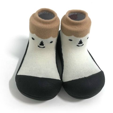 韓國Attipas襪型學步鞋-北極熊黑底