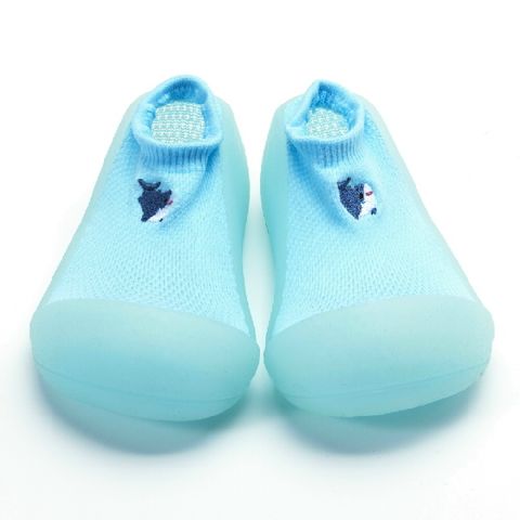 韓國Attipas襪型學步鞋-海藍鯊鯊