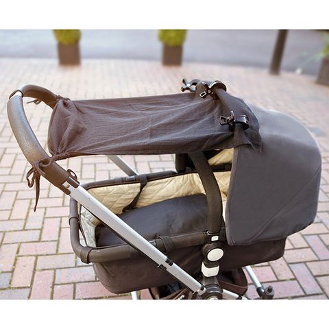 JoJo Maman BeBe 英國  嬰兒推車專用100%純棉遮陽布_ 純黑(JJA4438)