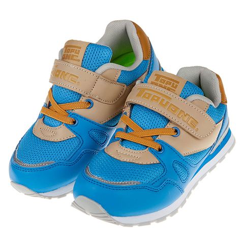 《布布童鞋》TOPUONE多彩藍色透氣兒童運動鞋(19~23公分) [ C9U545B ]