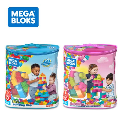 【奇哥】MEGA BLOKS 費雪美高 80片積木袋 (2色選擇)