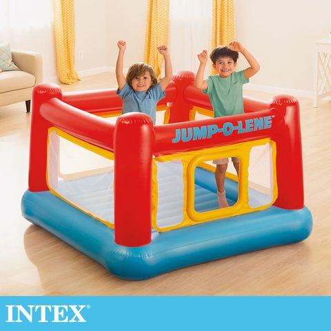 【INTEX】充氣式跳跳床-擂台 JUMP-O-LENE-寬174cm (48260)