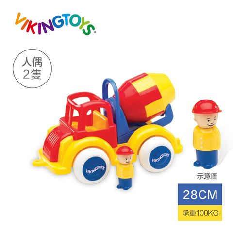 瑞典維京玩具 【瑞典 Viking toys】Jumbo水泥車(含2隻人偶)-28cm 81253