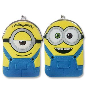 minions 小小兵 Give Me Buy 神偷奶爸絨毛掛繩收納袋(隨機出貨)