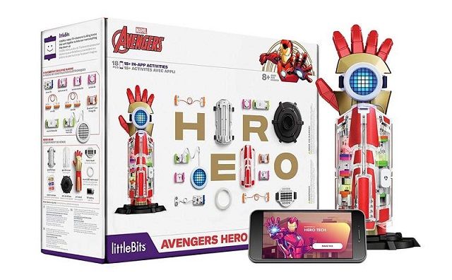 Marvel 漫威 全球第littleBits Avengers Hero Inventor Kit  鋼鐵人聲光手套組