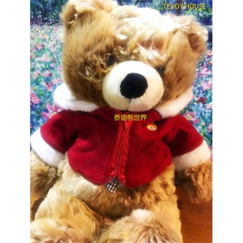 泰迪熊 【TEDDY HOUSE】玩具玩偶公仔絨毛娃娃胖胖捷克王子(棕)(大)可許願好運伴隨