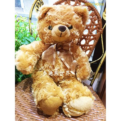 泰迪熊 【TEDDY HOUSE】玩具玩偶公仔絨毛娃娃玫瑰捲毛天使(小)像淘氣的