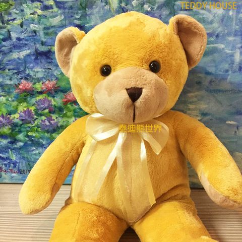 泰迪熊 【TEDDY HOUSE】玩偶公仔絨毛娃娃可愛軟毛(棕)附許願卡~給寶寶最佳玩伴