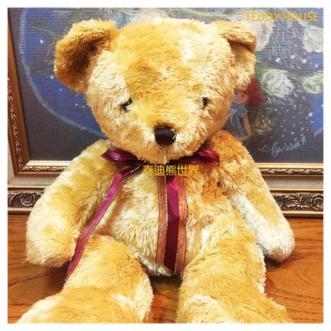 泰迪熊 如絲柔軟【TEDDY HOUSE】玩具玩偶公仔絨毛如絲質(棕色)許願卡超柔軟精品