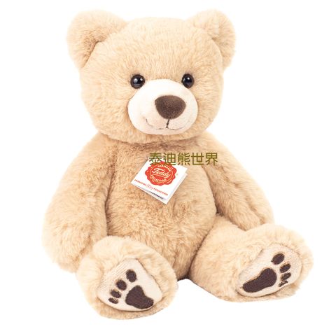 泰迪熊【HERMANN TEDDY】泰迪熊德國泰迪熊玩偶公仔絨毛娃娃泰迪熊快樂德國製熊掌泰迪熊(特大)(淺棕) 泰迪熊