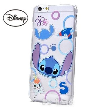 Disney 迪士尼 【史迪奇與小金】iphone6/6SPlus軟式手機背蓋