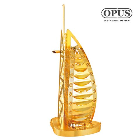 【OPUS】智慧3D立體金屬拼圖(杜拜帆船酒店) DIY建築模型益智玩具