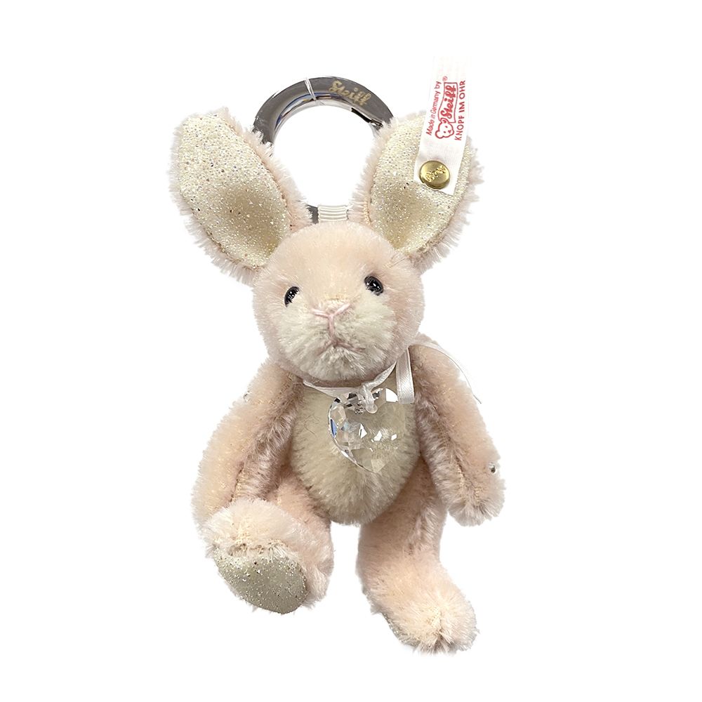 STEIFF德國金耳釦泰迪熊- Swarovski Rabbit Keyring 施華洛世奇水晶