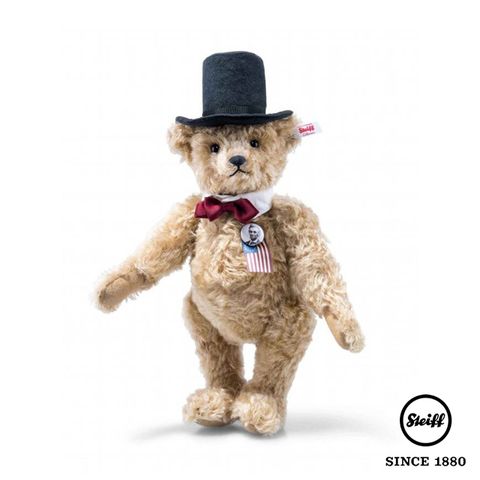 STEIFF 金耳釦泰迪熊 德國 林肯總統 Lincoln Teddy Bear (海外限量版)