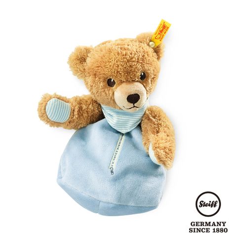 STEIFF德國金耳釦泰迪熊 - Sleep Well Bear 藍色小熊冷熱敷枕 (嬰幼兒玩偶)