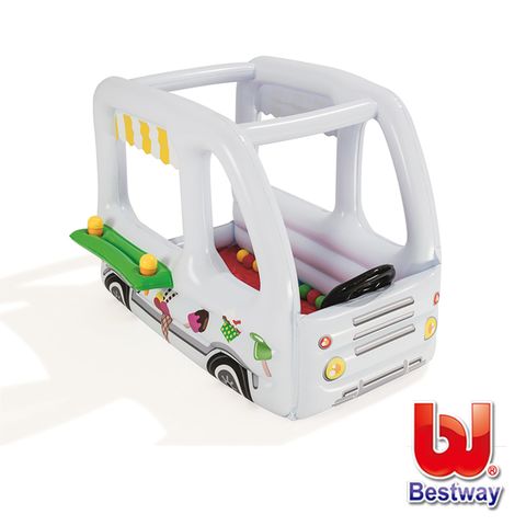 愛而富 Bestway 小小店長冰淇淋車充氣球池 52268