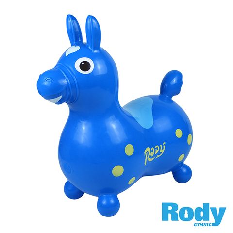 【RODY】跳跳馬-藍色附打氣筒(義大利原裝進口~寶寶騎乘玩具)