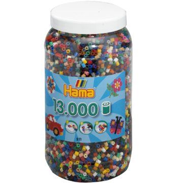 PERLER BEADS 拼拼豆豆 《Hama 》13,000顆拼豆補充罐67號經典-22色