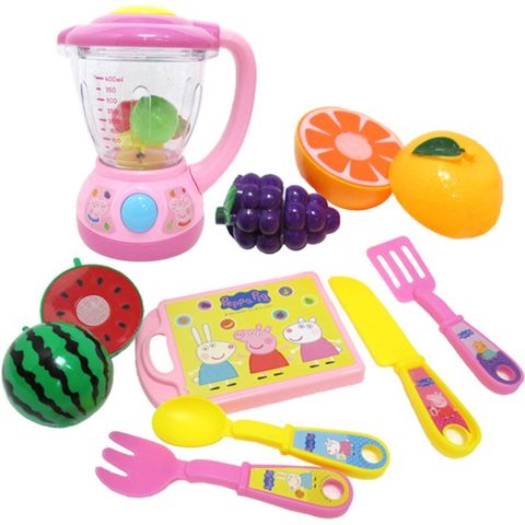 粉紅豬小妹佩佩豬餐廚家家酒玩具果汁機套裝組切切樂玩具 PP60821